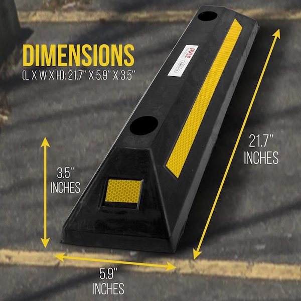 55Cm Wheel Stop X 4